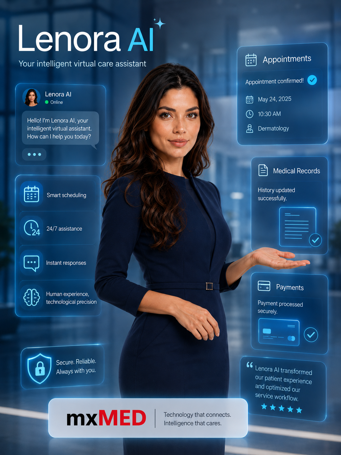 Lenora Agent AI solution page visual